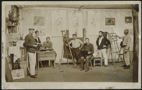 An art studio at GCC [German Concentration Camp, New South Wales, 1914-1919] [picture]