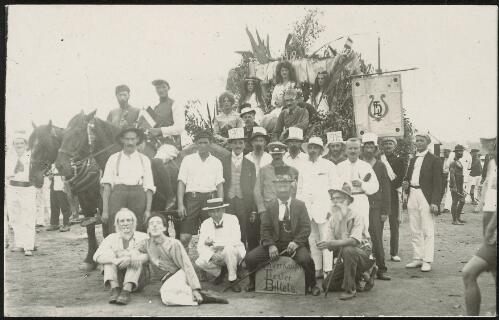 [Unidentified adults at] New Year display, German Concentration Camp, 1918 [New South Wales] [picture]