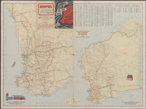 Ampol road Map of Western Australia [cartographic material] / production, Clive  Barrass