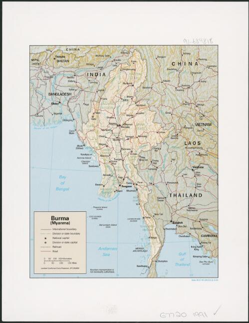Burma (Myanma) [cartographic material]