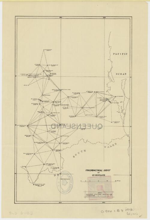 Trigonometrical survey of Queensland [cartographic material] / [Department of Mapping and Surveying, Queensland]