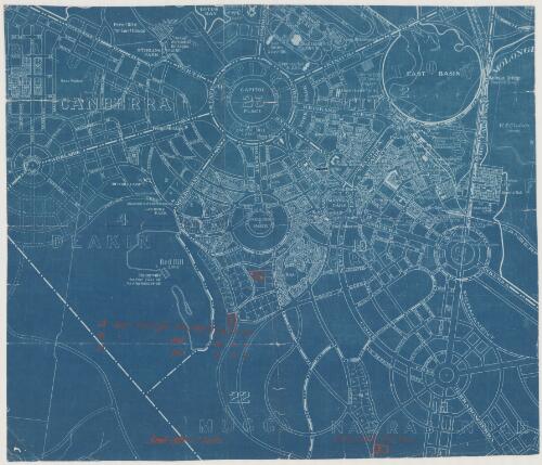 [Plan of the layout of Canberra city] [cartographic material]