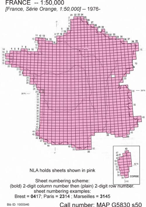 [France, série orange 1:50,000] [cartographic material] / Institut géographique national