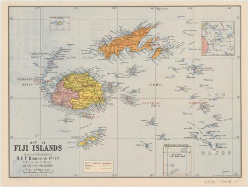 Map of Fiji Islands [cartographic material] / compiled & published by H.E.C. Robinson Pty Ltd