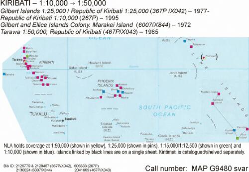Gilbert Islands 1:25,000 [cartographic material] / prepared by the Directorate of Overseas Surveys