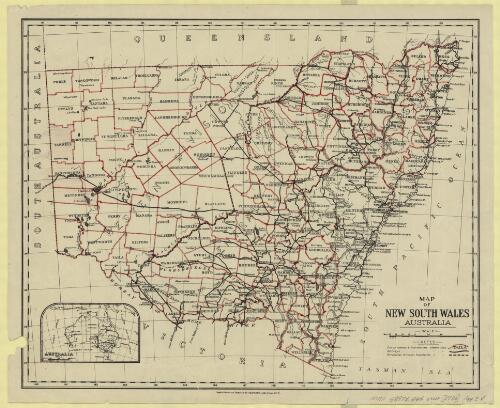 Map of New South Wales, Australia [cartographic material] / compiled, drawn and printed at the Department of Lands