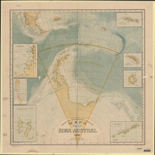 Mapa de la zona austral [cartographic material] / Ejercito Argentino, Instituto Geografico Militar
