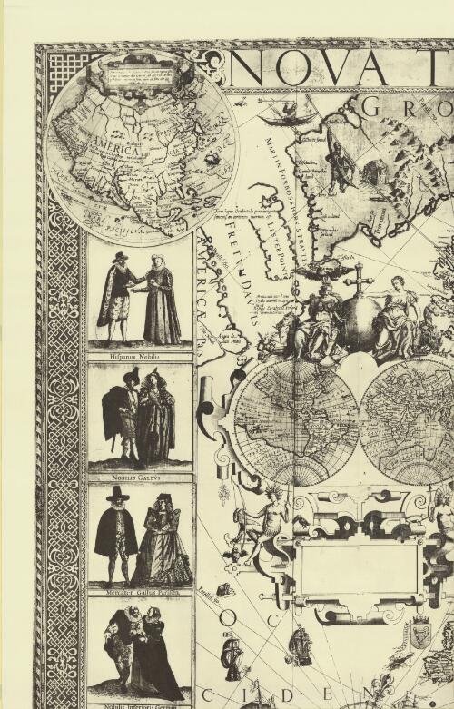 Hondius-Kaerius wall-map of Europe, Amsterdam, 1595