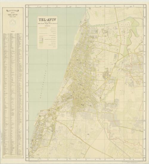 Tel Aviv [cartographic material] / compiled, drawn and printed by the Survey of Israel