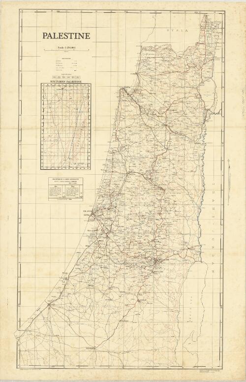 Palestine [cartographic material] / compiled, drawn and printed by the Survey of Palestine, 1934