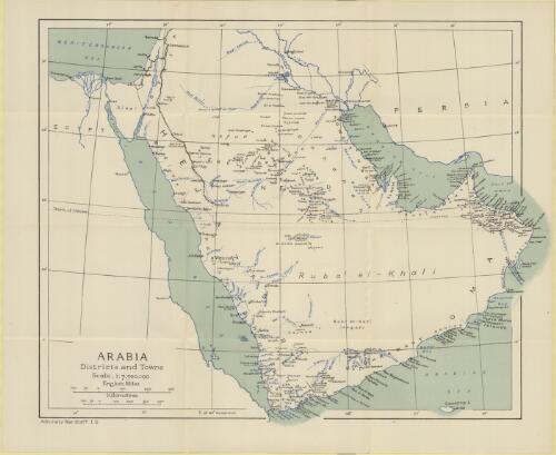 A handbook of Arabia / prepared on behalf of the Admiralty and the War Office