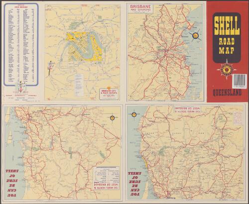 Shell road map of Queensland [cartographic material]
