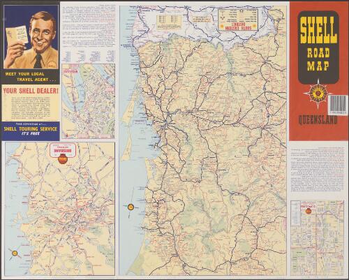 Shell road map of Queensland [cartographic material]