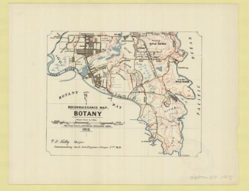 Reconnaissance map, Botany [cartographic material] / map prepared by the Australian Intelligence Corps