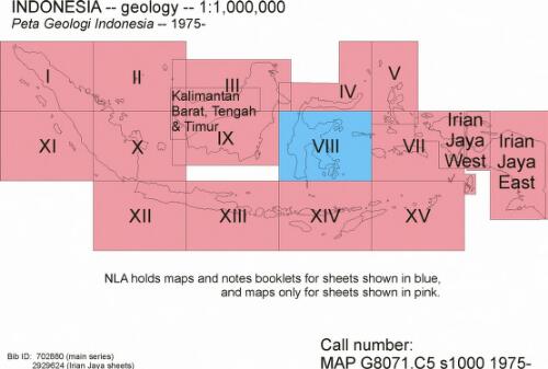 Peta geologi Irian Jaya, Indonesia [cartographic material] : geologic map of Irian Jaya, Indonesia / Oleh (by) D.B. Dow ... [et al.]
