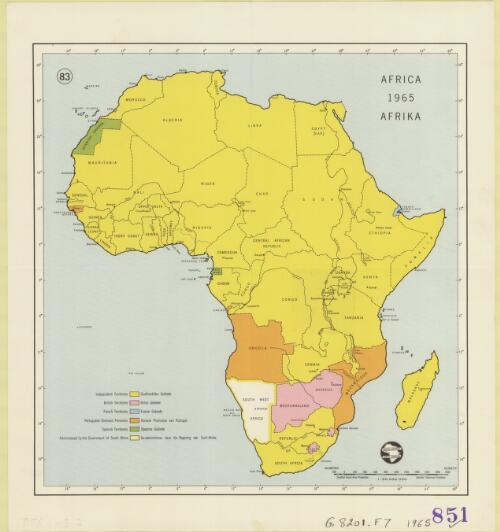 Africa 1965 [cartographic material] = Afrika / Afrika-Instituut