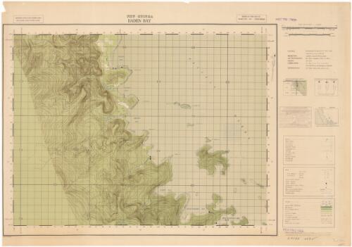 Baden Bay [cartographic material] / compilation, 2/1 Aust. Army Topo. Survey Coy.  from air photos and intelligence reports ; reproduced by 2/1 Aust. Army Topo Survey Coy