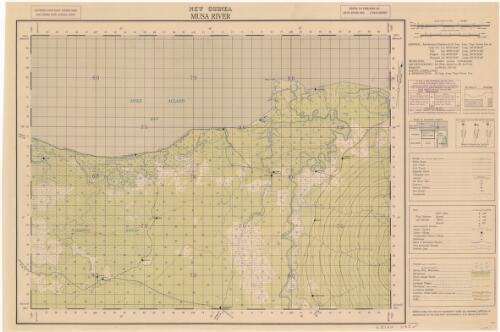 Musa River [cartographic material] / survey, compilation & reproduction, 2/1 Aust. Army Topo. Survey Coy