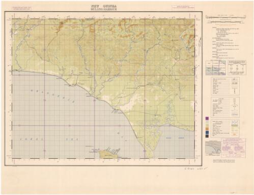 Mullins Harbour [cartographic material] / survey, 3 Fd. Svy. Coy.(AIF), Aust. Svy. Corps., Apr. 44 ; compilation & detail, 3 Fd. Svy. Coy.(AIF), Aust. Svy. Corps., Apr. 44, with aid of air photos ; drawing, 3 Fd. Svy. Coy.(AIF) & LHQ Cartographic Coy., Aust. Svy. Corps., Oct. 44 ; reproduction, LHQ Cartographic Coy., Aust. Svy. Corps., May 45