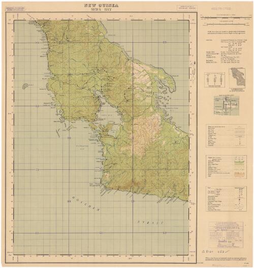 Sewa Bay [cartographic material] / compilation,  3 Aust. Fd. Svy. Coy. A.I.F. from air photographs ; drawing, 2/1 Aust. Army Topo. Svy. Coy. ; reproduction, 2/1 Aust. Army Topo. Svy. Coy