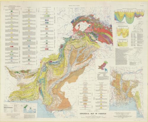 Geological map of Pakistan [cartographic material] / compiled by M. Abu Bakr and Roy O. Jackson
