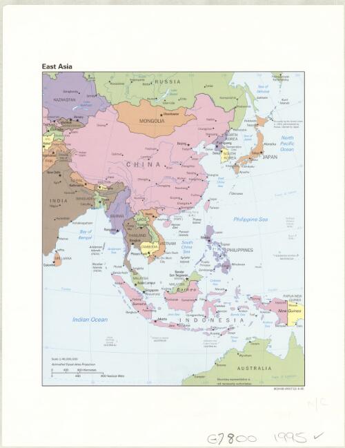 East Asia [cartographic material] / Central Intelligence Agency