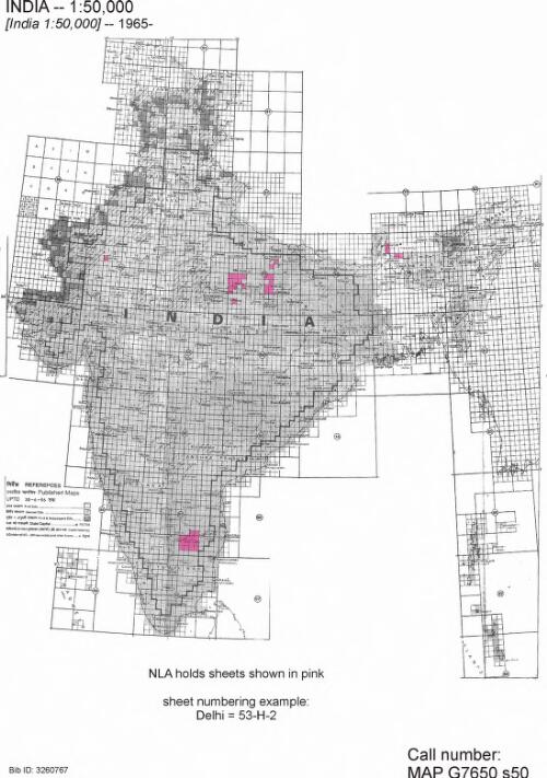 [India 1:50,000] [cartographic material]