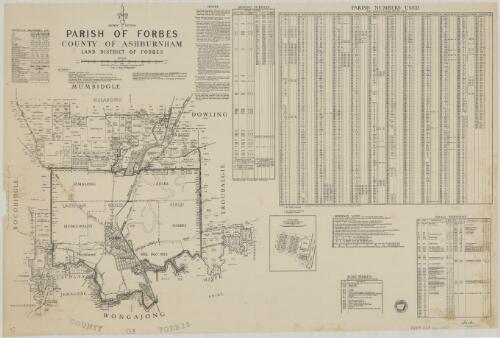 Parish of Forbes, County of Ashburnham [cartographic material] : Land District of Forbes / compiled, drawn and printed at the Department of Lands, Sydney N.S.W
