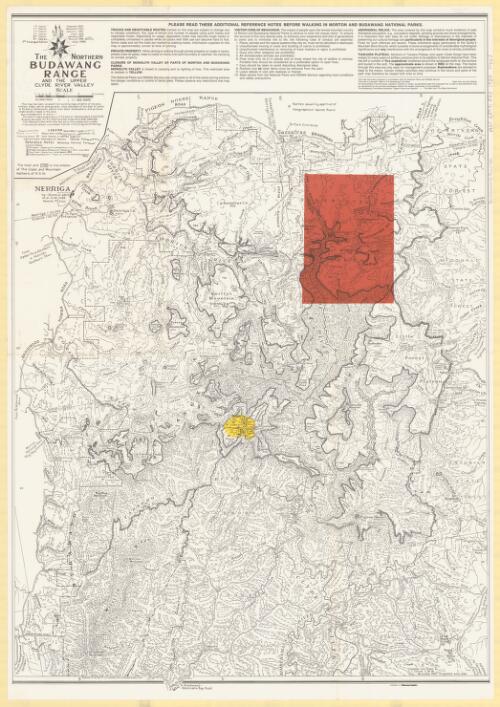 The northern Budawang Range and the upper Clyde River Valley [cartographic material] / compiled and drawn by G.L. Elliott, May-Nov. 1960