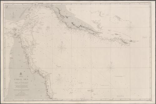Australia, Coral Sea and Great Barrier Reefs shewing the inner and outer routes to Torres Strait. Sheet 2 [cartographic material] : from the surveys of Captains Blackwood, Owen Stanley, and Yule, R.N., 1842-50 : the outer detached reef's from Captains Flinders and Denham, Royal Navy, 1802-60 / compiled in the Hydrographic Office by Mr. F.J. Evans, Master R.N. 1860 ; engraved by J. & C. Walker