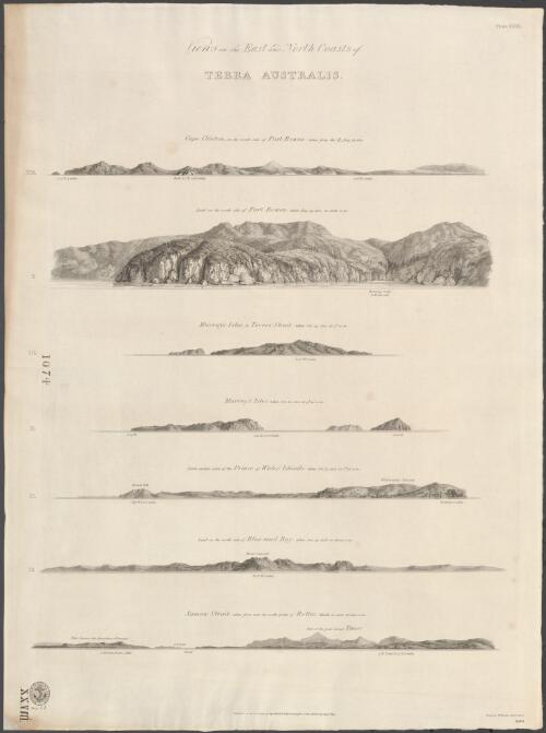 Views on the east and north coasts of Terra Australis [cartographic material] / drawn by W. Westall, A.R.A., F.L.S