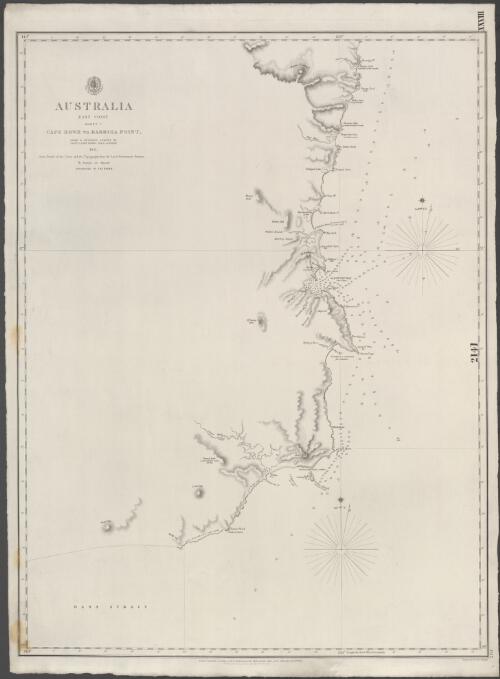 Australia, East Coast. Sheet I, Cape Howe to Barriga Point [cartographic material] / from a running survey by Captn. J. Lort Stokes, H.M.S. Acheron, 1851; engraved by J. & C. Walker
