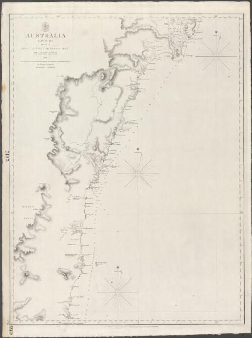 Australia, East Coast. Sheet II, Barriga Point to Jervis Bay [cartographic material] / from a running survey by Captn. J. Lort Stokes, H.M.S. Acheron, 1851 ; engraved by J. & C. Walker