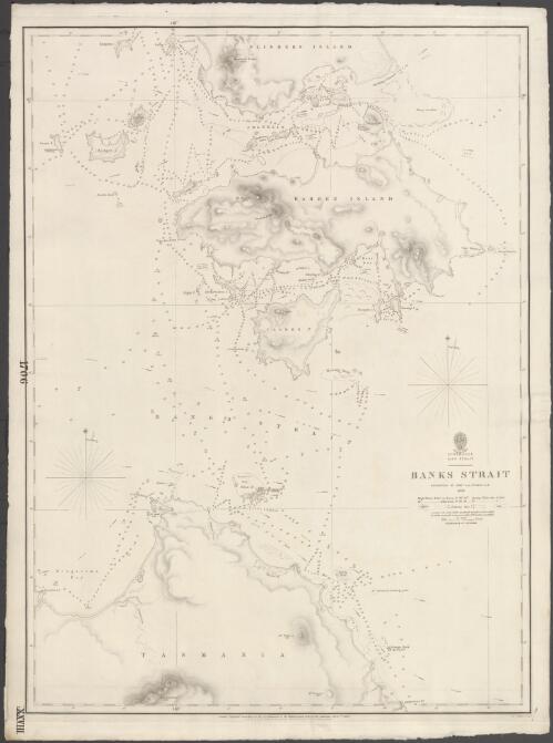 Australia, Bass Strait, Banks Strait [cartographic material] / surveyed by Comr. J.L. Stokes, R.N., 1842 ; J. & C. Walker, sculpt