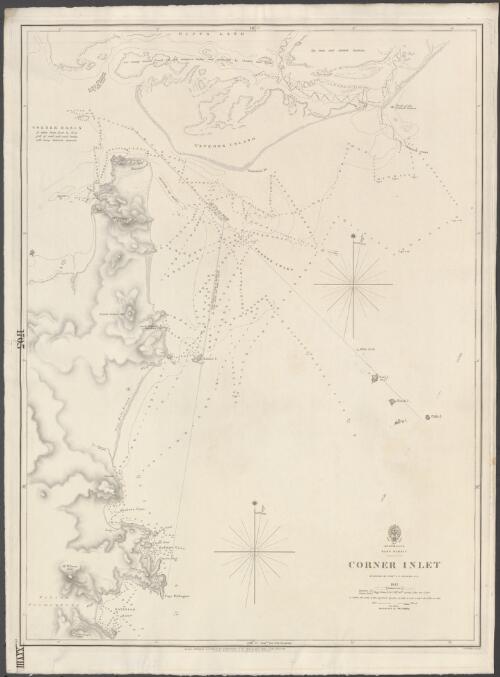 Australia, Bass Strait, Corner Inlet [cartographic material] / surveyed by Comr. J.L. Stokes, R.N., 1842 ; J. & C. Walker, sculpt