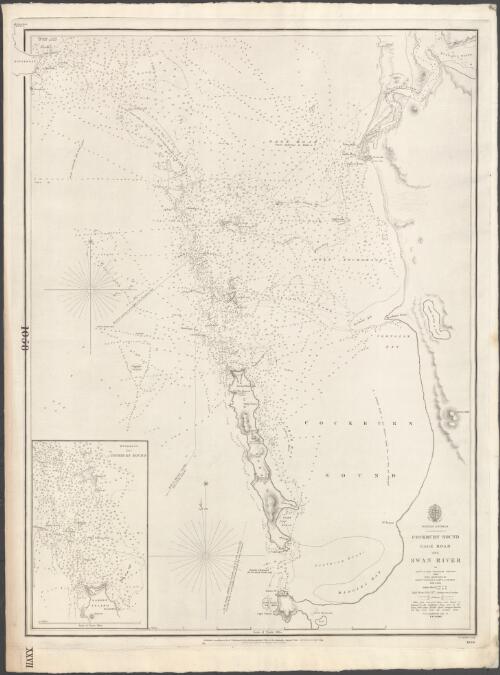 Western Australia, Cockburn Sound, Gage Road and Swan River [cartographic material] / by Lieut. J.S. Roe, Surveyor General, 1830 ; with additions by Lieutt. T. Woore & Comr. I. [i.e. J.] L. Stokes, 1833 & 1841 ; J. & C. Walker, sculpt