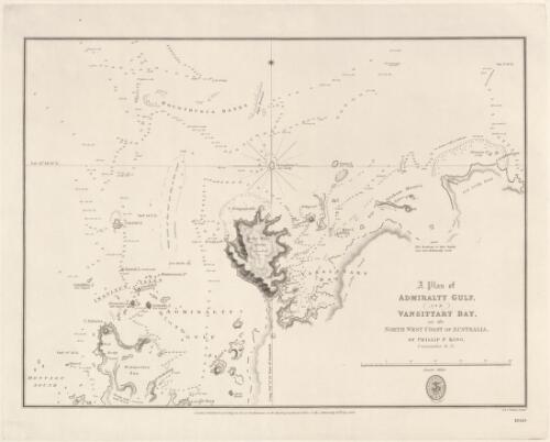 A plan of Admiralty Gulf, and Vansittart Bay, on the north west coast of Australia [cartographic material] / by Phillip P. King, Commander, R.N. ; J. & C. Walker sculpt
