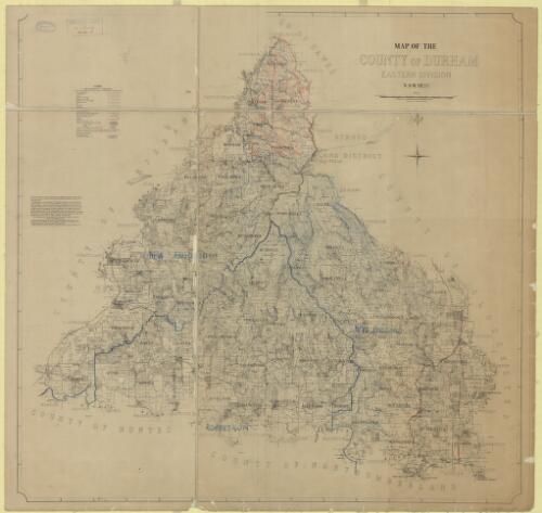 Map of the County of Durham [cartographic material] : Eastern Division, N S W 1925 / compiled, drawn and printed at the Department of Lands, Sydney, N.S.W