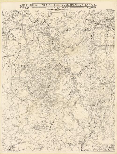 Blue Mountains and Burragorang Valley tourist map [cartographic material] / compiled, drawn and printed at the Department of Lands, Sydney N.S.W