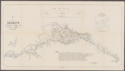 Dalgety gravitation scheme for water supply [cartographic material] / sd. Charles Robt. Scrivener