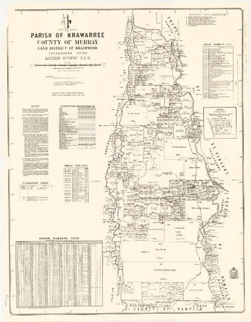 Parish of Krawarree, County of Murray [cartographic material] : Land District of Braidwood, Tallaganda Shire, Eastern Division N.S.W. / compiled, drawn and printed at the Department of Lands, Sydney, N.S.W