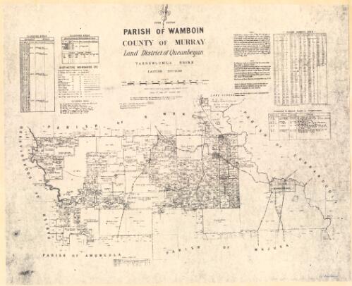 Parish of Wamboin, County of Murray [cartographic material] : Land District of Queanbeyan, Yarrowlumla Shire, Eastern Division N.S.W. / compiled, drawn and printed at the Department of Lands, Sydney, N.S.W. 1927