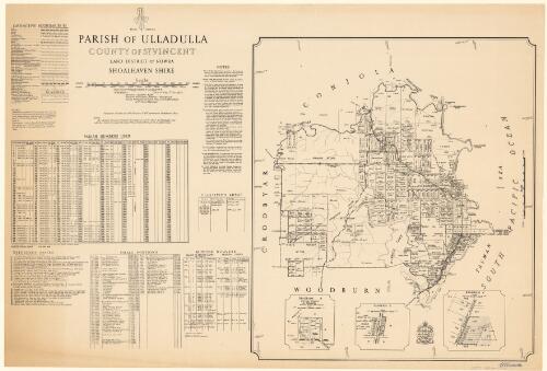Parish of Ulladulla, County of St. Vincent [cartographic material] : Land District of Nowra, Shoalhaven Shire / compiled, drawn and printed at the Department of Lands, Sydney N.S.W