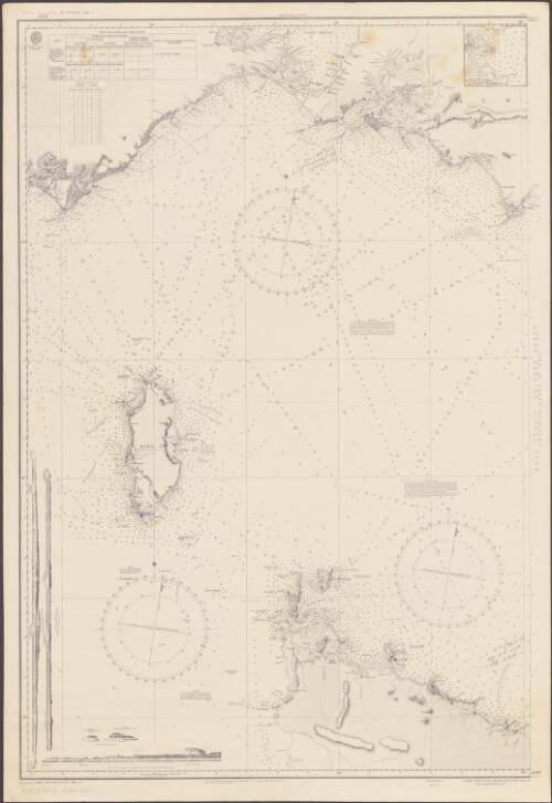 Bass Strait. Western sheet [cartographic material] : adjoining chart no. 1695A