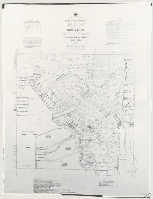 Lands in the vicinity of Batlow (Reedy Flat) [cartographic material] : Parish of Batlow, County of Wynyard, Land District of Tumut, Tumut Shire, N.S.W. / compiled, drawn and printed at the Department of Lands, Sydney N.S.W