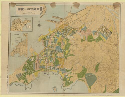 Saishin Aoshima shigai ichiranzu [cartographic material] / Aoshima Hakubundō henshūbu hensan