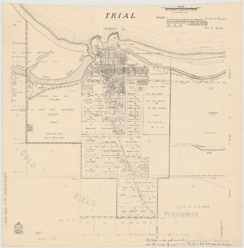 Trial [cartographic material] : within Pastures Protection District - Port Macquarie, Orara Gold Field ... Eastern Division / compiled, drawn & printed by the Department of Lands