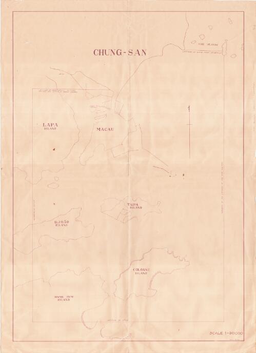 [Map of Macau including Taipa and Coloane Islands] [cartographic material]