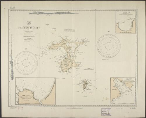 Chatham Islands, South Pacific Ocean [cartographic material] : from the latest information / Hydrographic Office, U.S. Navy