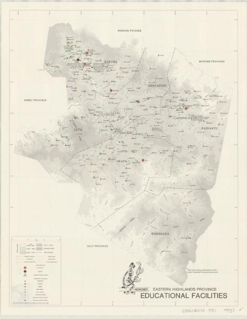 Educational facilities [cartographic material] / Eastern Highlands Province
